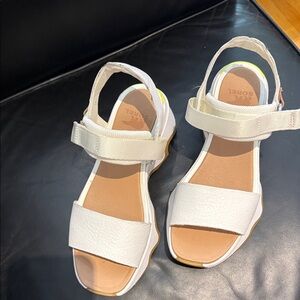 Sorel White Sandals